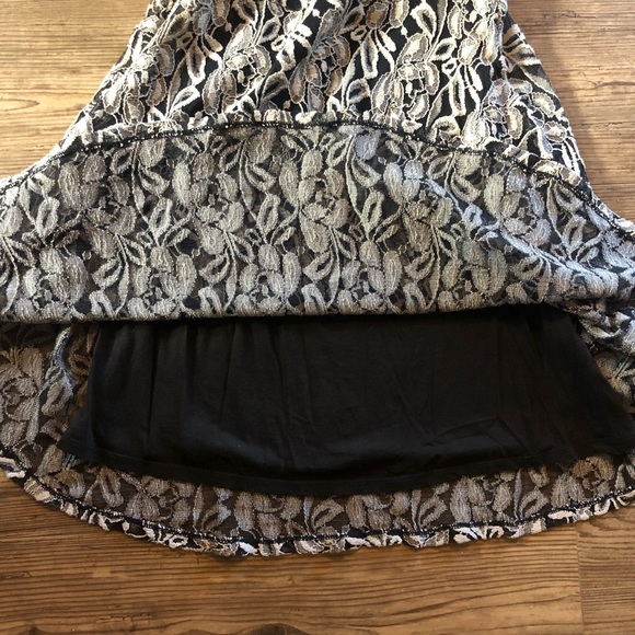 Free People fit and flare miles of lace floral dress - Picture 9 of 11